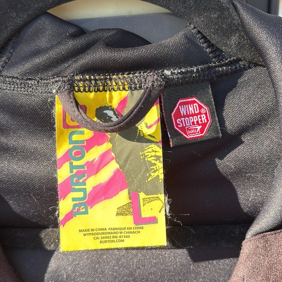 BURTON WIND STOPPER GORTEX MEN’S BLACK JACKET-L - Picture 4 of 9